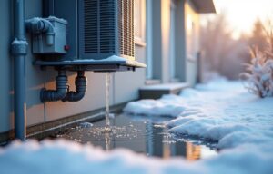HVAC leaking water in winter